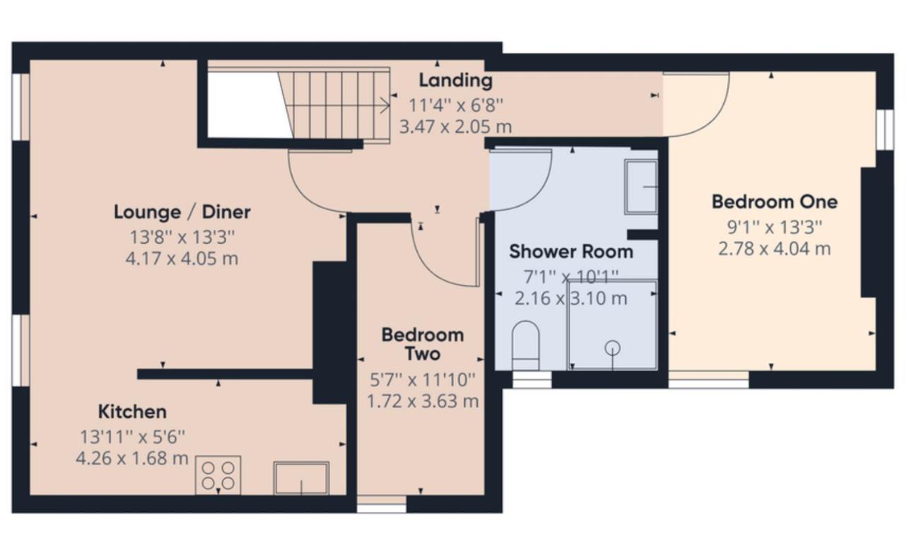 2 Bed Apt W/ Private Parking Close To Town Centre Huntingdon Esterno foto